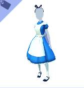 Vestido de disfraz de Alicia