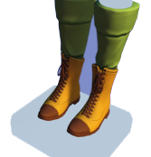 Botas antiguas con cordones