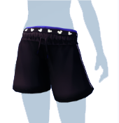 Pantalón corto deportivo negro y azul