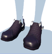 Zapatos de garra negros y plateados