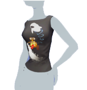 Camiseta de tirantes negra "Define Dancing