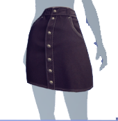 Falda vaquera negra