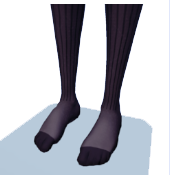 Calcetines negros hasta la rodilla