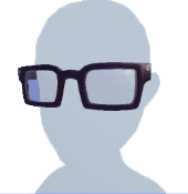Gafas rectangulares negras