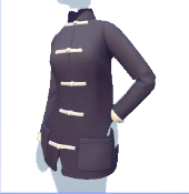 Chaqueta de traje Tang negra