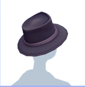 Fedora negro de ala ancha