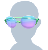 Sombras retro azul-verde