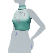 Crop Top Baby-Simba azul