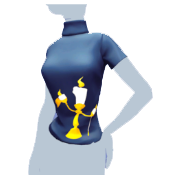 Top azul "Be Our Guest