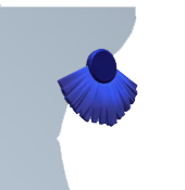 Pendientes azules