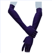 Guantes de noche azules
