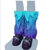 Botas monstruo de piel sintética azul