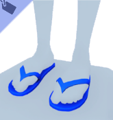 Chanclas azules