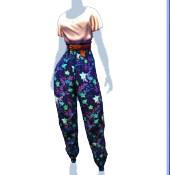 Mono floral azul