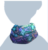 Bufanda floral azul
