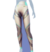 Leggings holográficos azules