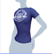 Camiseta azul Monsters University