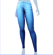 Vaqueros pitillo azules