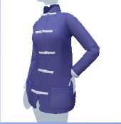 Chaqueta de traje azul Tang