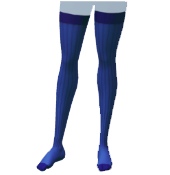 Calcetines altos azules