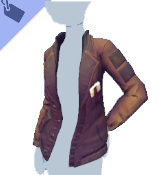 Chaqueta militar marrón