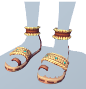 Sandalias tejidas marrones