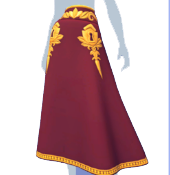 Falda Burgundy Gold Lock