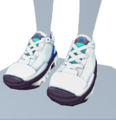 Zapatillas gruesas con toques azules
