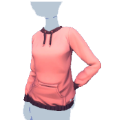 Sudadera rosa con capucha