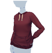 Sudadera roja con capucha