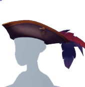 Sombrero pirata de tricornio marrón oscuro