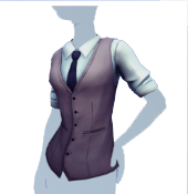Elegante chaleco gris con pasador de corbata