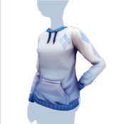 Sudadera con capucha azul elemental