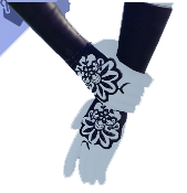 Verschönerte Handschuhe