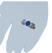 Anillo Calabaza Azul Encantadora