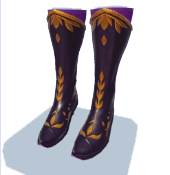 Botas de fantasía negras y doradas