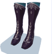 Botas de fantasía negras y plateadas