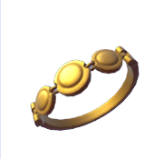 Pulsera de oro fantasía