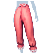 Pantalones rosa con volantes