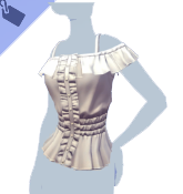 Frilly White Top