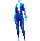 Mono azul futurista