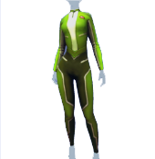 Mono verde futurista