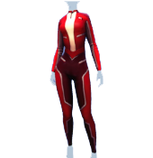 Mono rojo futurista