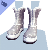 Gray Winter Gala Boots
