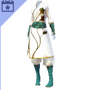 Conjunto verde y blanco