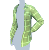 Chaqueta de franela verde