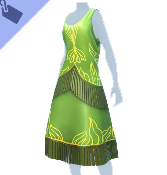Grünes Flapper-Kleid 2