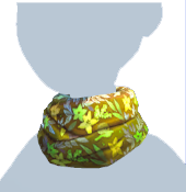 Bufanda floral verde