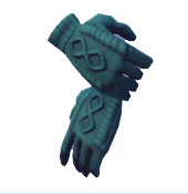 Guantes de invierno de punto verdes