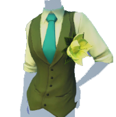Chaleco Vintage verde